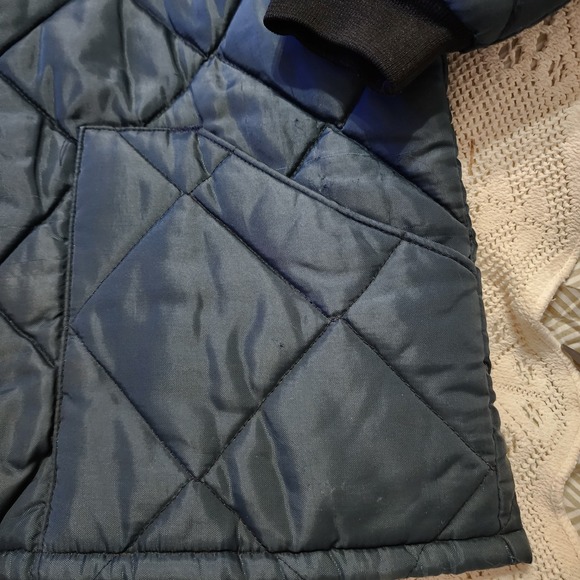 Vintage 80s K Brand Quilted Jacket Penguin 3XL Made In USA Cooler Jacket - Picture 8 of 13